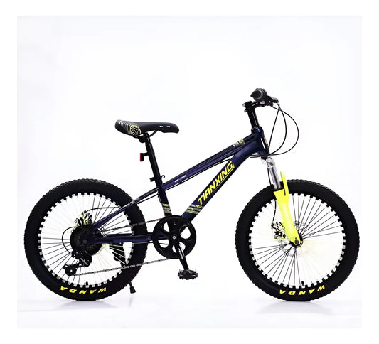 Bicicleta de Montaña Rodado 20 – 7 Cambios Shimano + Frenos de Disco – Azul