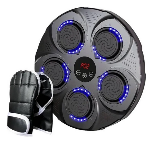 Máquina de Boxeo Bluetooth con 5 Objetivos | Música, Luces y Display LED