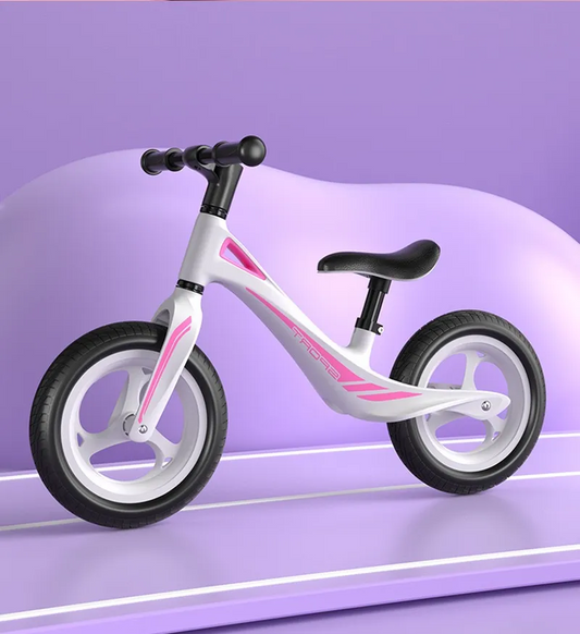 Bicicleta de Equilibrio Infantil Sin Pedales con Cubiertas de Aire – Rosa