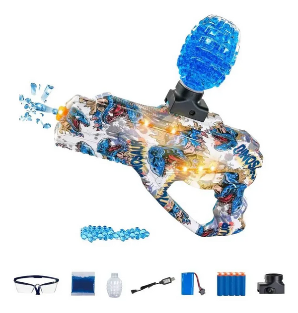 Pistola Hidrogel Automática Infantil a Batería Tipo Metralleta TM Multicolor
