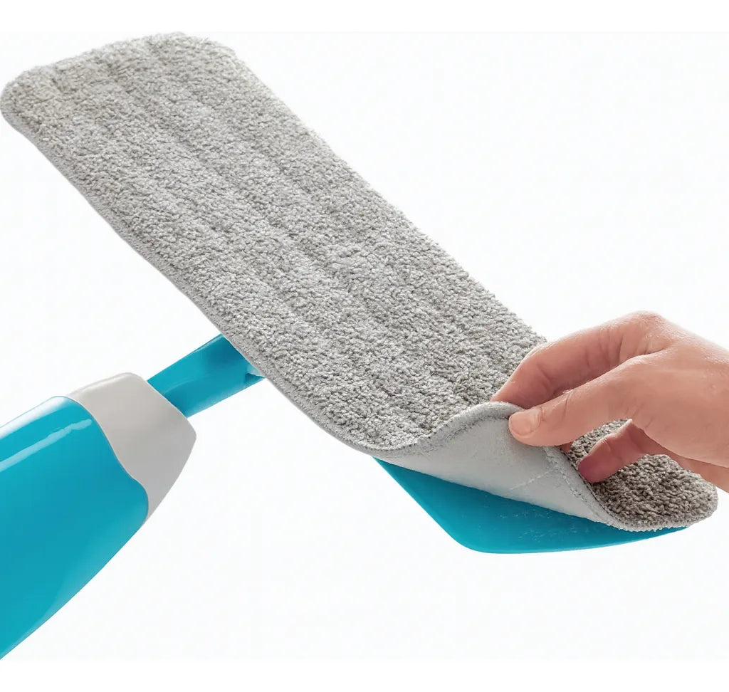 Mopa Spray Giratoria 360° con Paño de Microfibra | Trapeador con Rociador