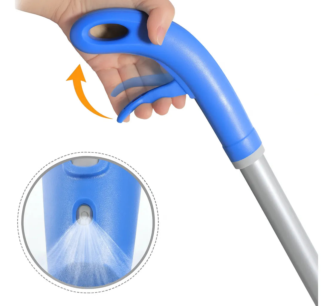 Mopa Spray Giratoria 360° con Paño de Microfibra | Trapeador con Rociador