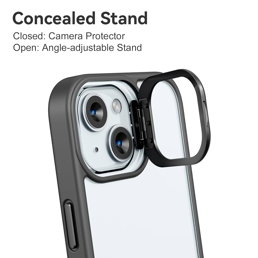 Protector Rígido iPhone Bordes Negros Con Protectores