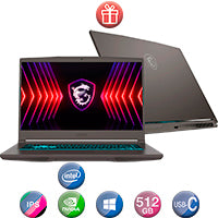 Notebook Gamer Msi 15,6'' Core I5 16gb 512gb Win11 Rtx4050