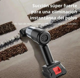 Aspiradora Portátil Recargable Negra 60W 12V Potente y Compacta