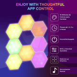 Módulos LED RGB Hexagonales Táctiles con Control Remoto – Pack x3