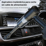 Aspiradora Portátil Recargable Negra 60W 12V Potente y Compacta