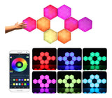 Módulos LED RGB Hexagonales Táctiles con Control Remoto – Pack x3