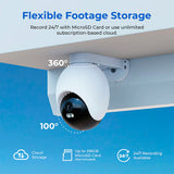 Cámara Inalámbrica Xiaomi Imilab Ec6 Día Noche Ip65 3K 360°