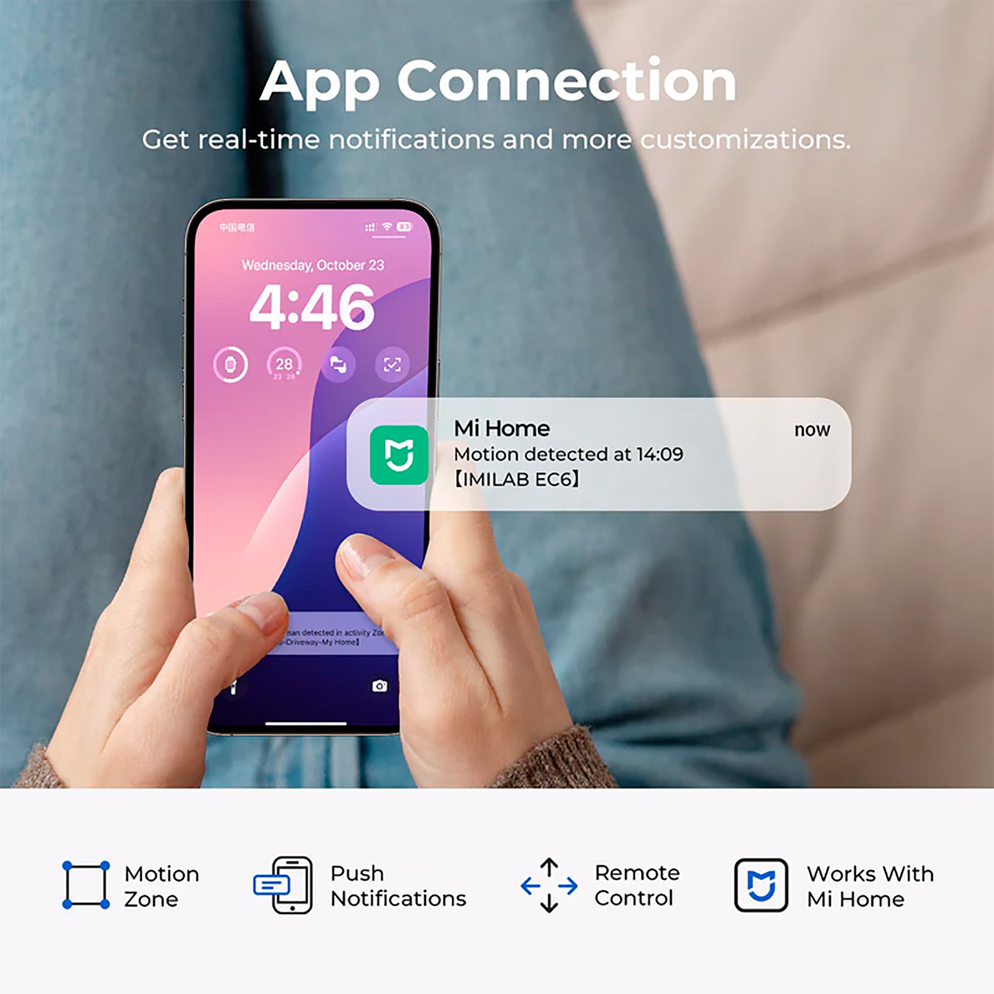 Cámara Inalámbrica Xiaomi Imilab Ec6 Día Noche Ip65 3K 360°