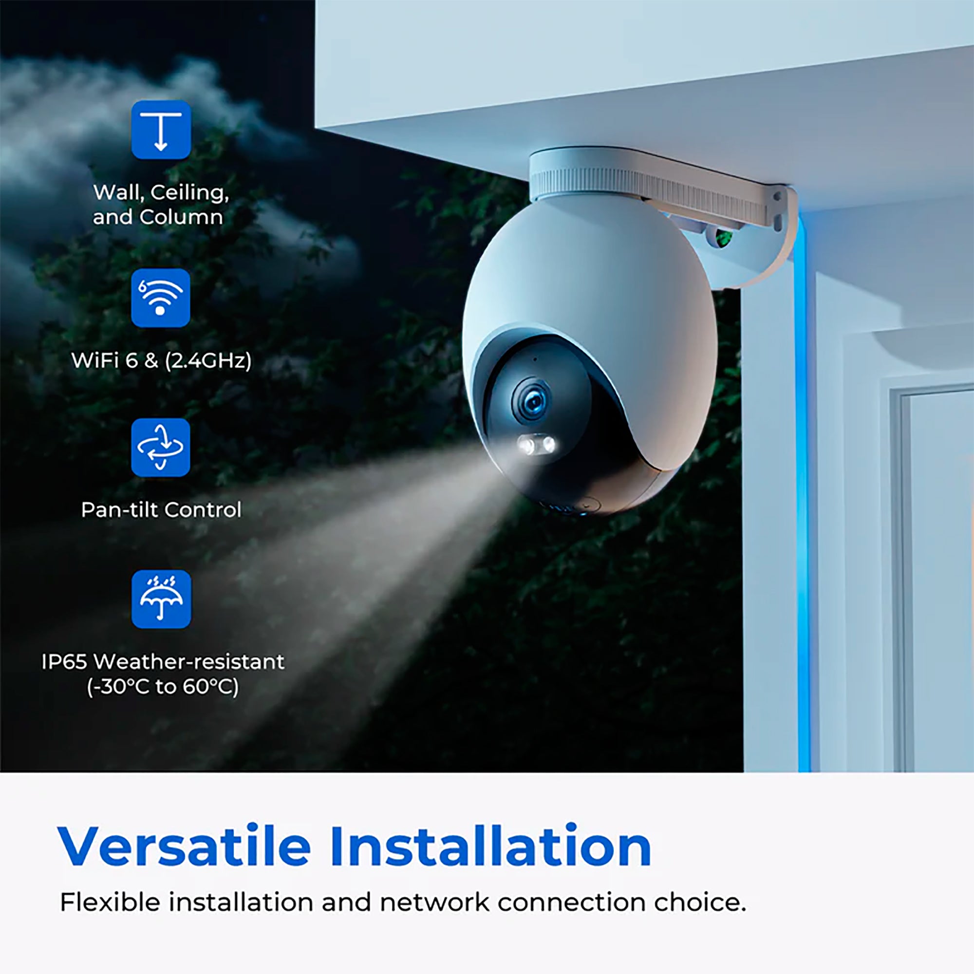 Cámara Inalámbrica Xiaomi Imilab Ec6 Día Noche Ip65 3K 360°