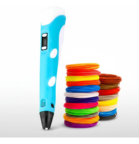 Lápiz 3D Impresora | Lapicera de Impresión 3D con Filamento PLA Celeste