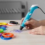 Lápiz 3D Impresora | Lapicera de Impresión 3D con Filamento PLA Celeste