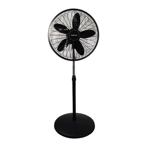 Smartlife VENTILADOR DE PIE NEGRO | 3 VELOCIDADES| 45 cm | 70 W