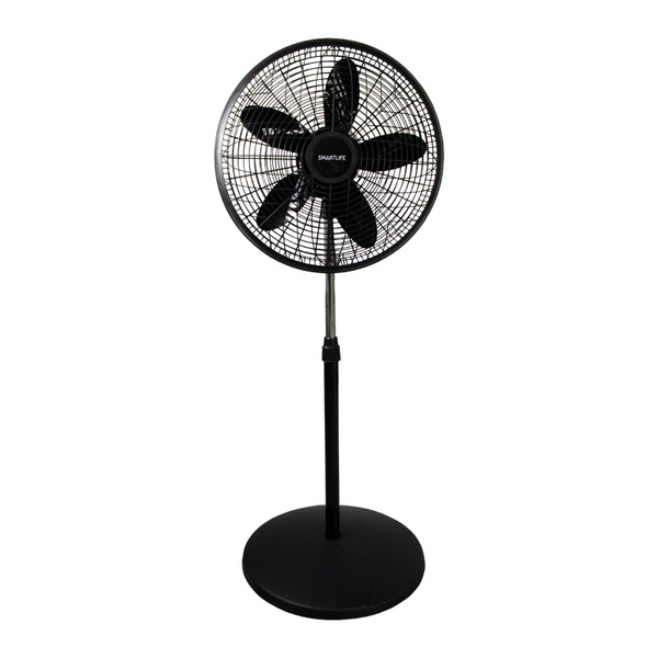Smartlife VENTILADOR DE PIE NEGRO | 3 VELOCIDADES| 45 cm | 70 W