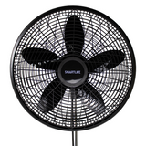 Smartlife VENTILADOR DE PIE NEGRO | 3 VELOCIDADES| 45 cm | 70 W