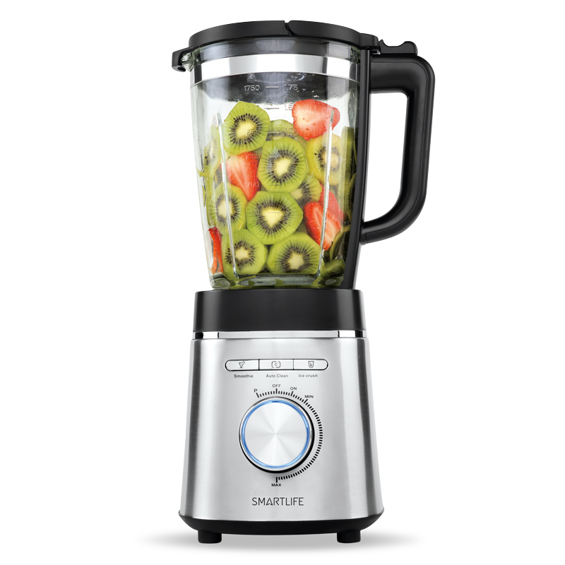 Smartlife LICUADORA VASO VIDRIO INOX | 1.75 L | 1400 W