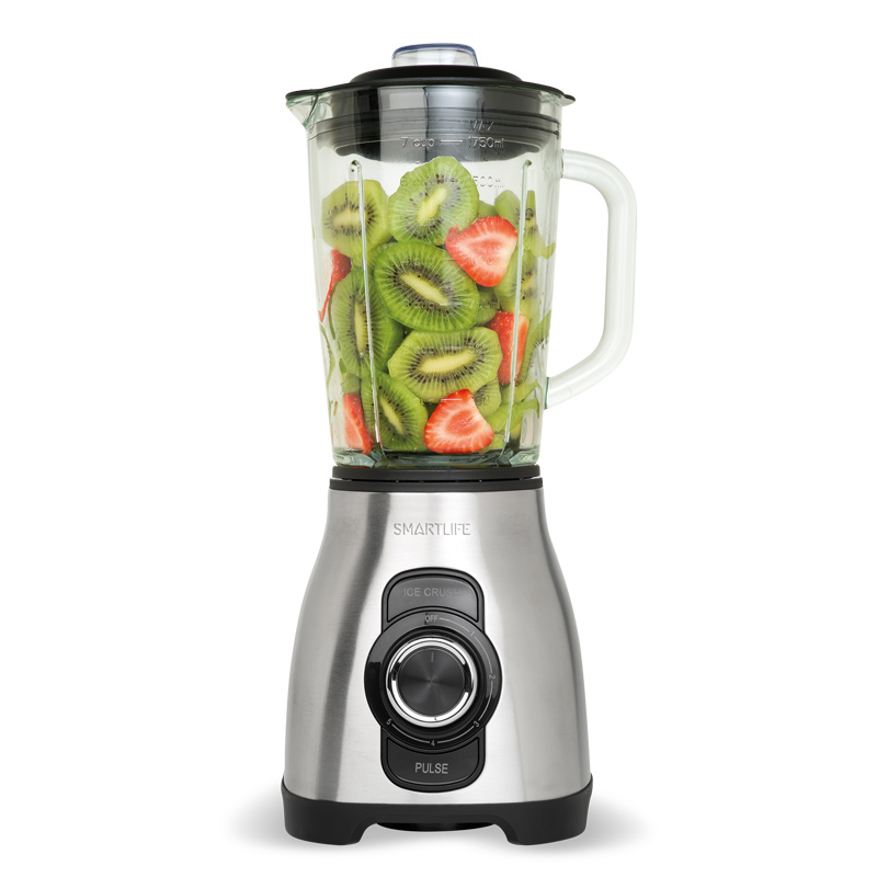 Smartlife LICUADORA VASO VIDRIO INOX | 1.75 L | 800 W