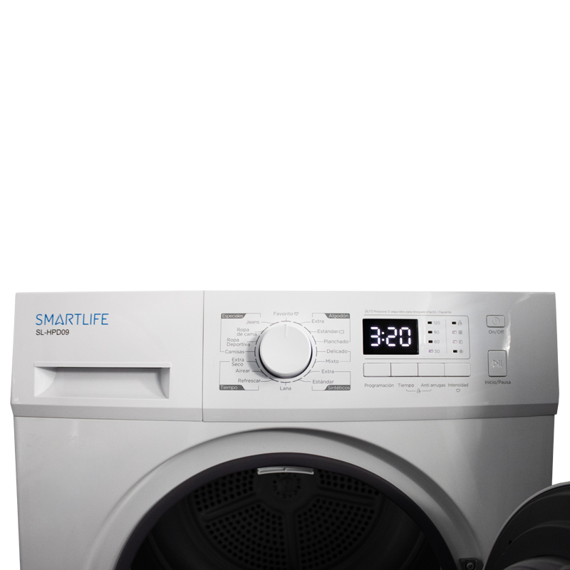 Smartlife SECARROPAS CARGA FRONTAL | 8 KG | BOMBA DE CALOR