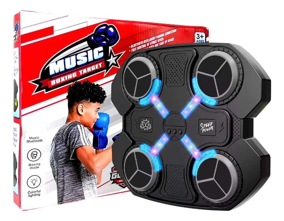 Máquina de Boxeo Infantil con Música y Luces | Juguete Deportivo 4 objetivos