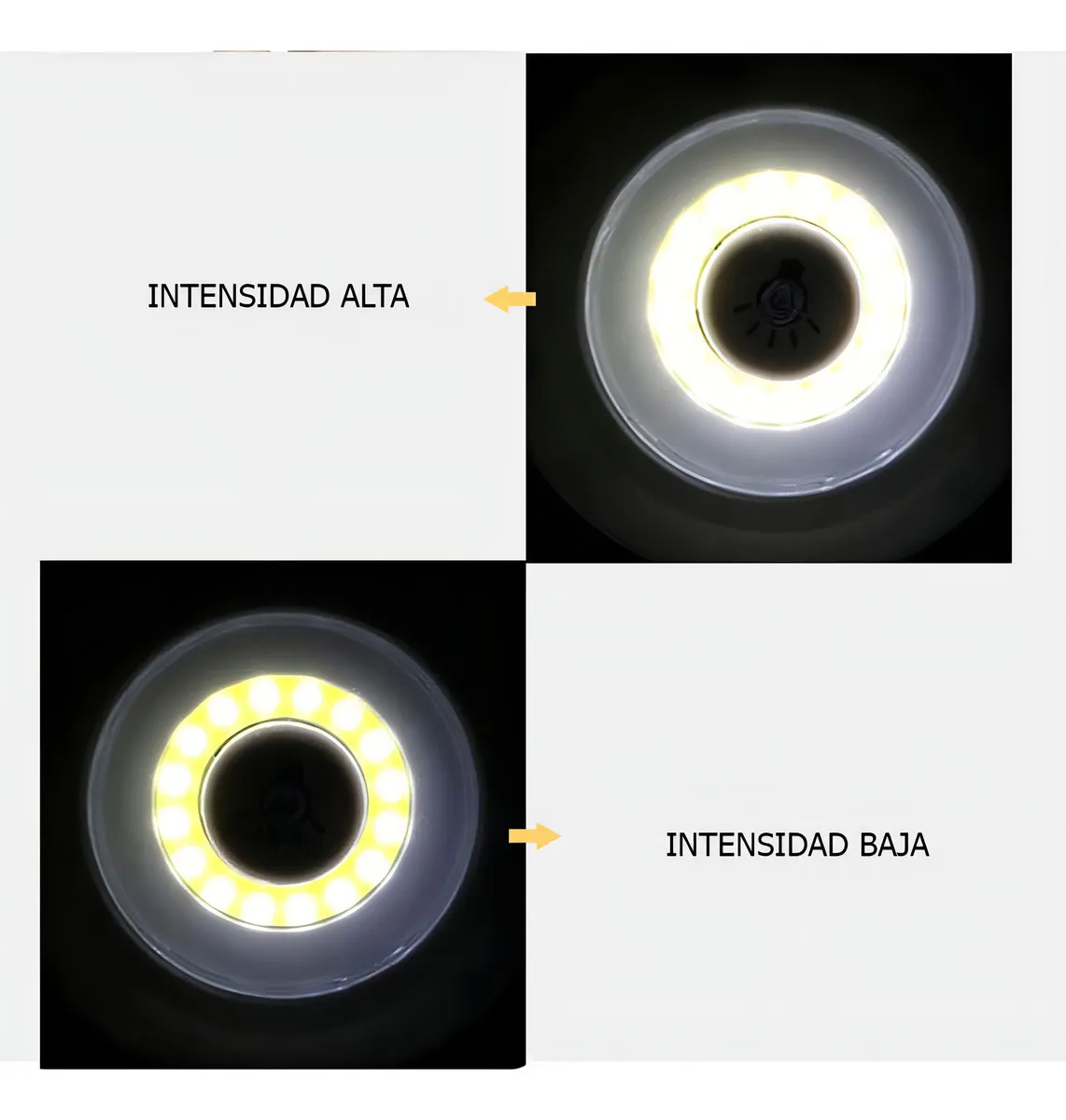 Set x3 Luces LED Inalámbricas con Control Remoto | Regulables Blanco