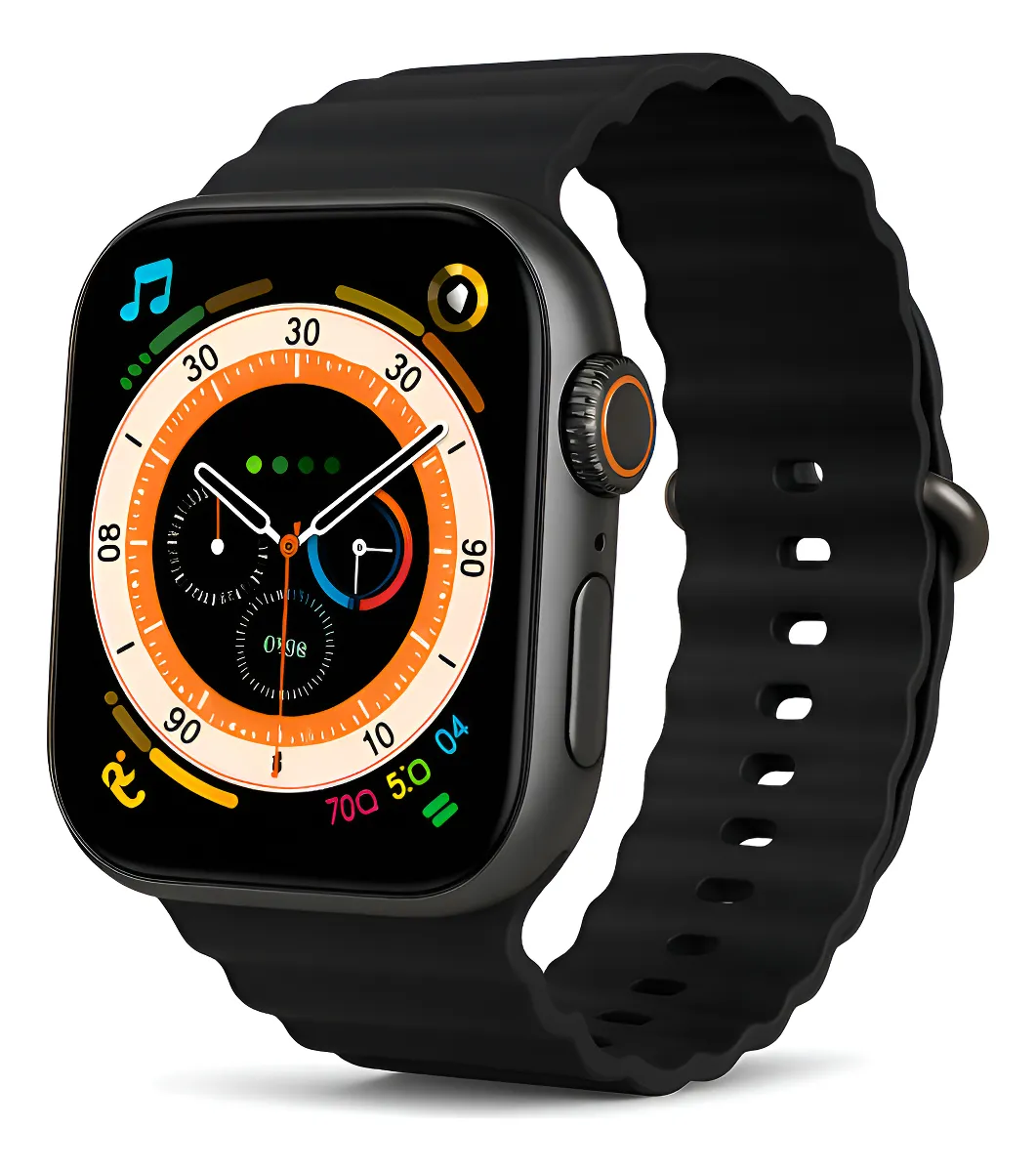 Smartwatch C800 Ultra Pantalla 1.99” | Reloj Inteligente Blanco y Negro