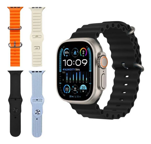 Smartwatch Ultra T20 Con 4 Mallas Intercambiables