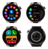 Reloj Inteligente Smartwatch Sport HW10 Pro Con 2 Mallas Int Negro Milanés Beige