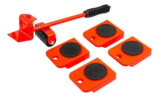 Base Móvil con Ruedas para Muebles y Electrodomésticos 5 en 1 Negro