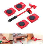Base Móvil con Ruedas para Muebles y Electrodomésticos 5 en 1 Negro