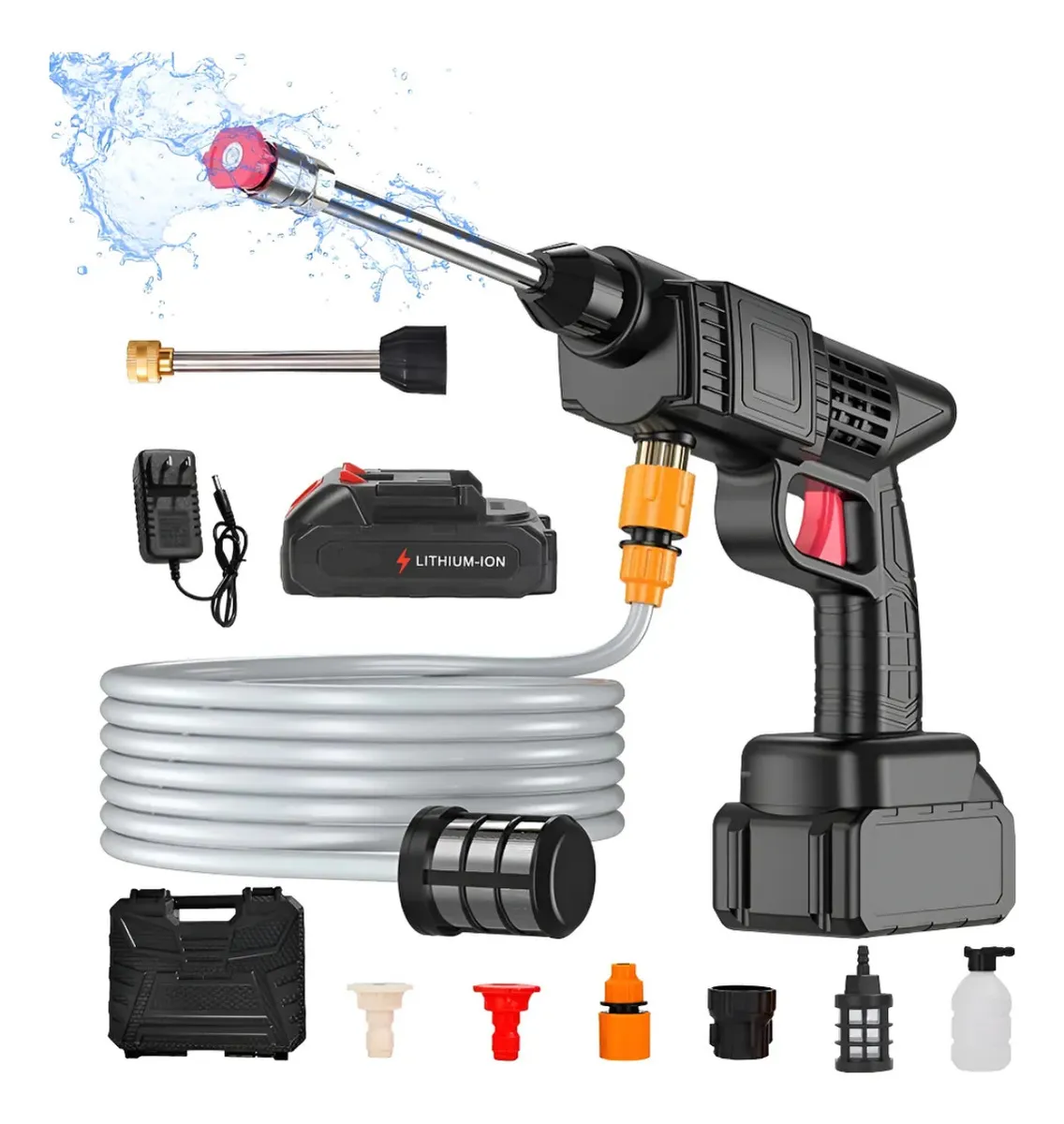 Hidrolavadora Portátil Black Mount Inalámbrica a Batería 48V 300W