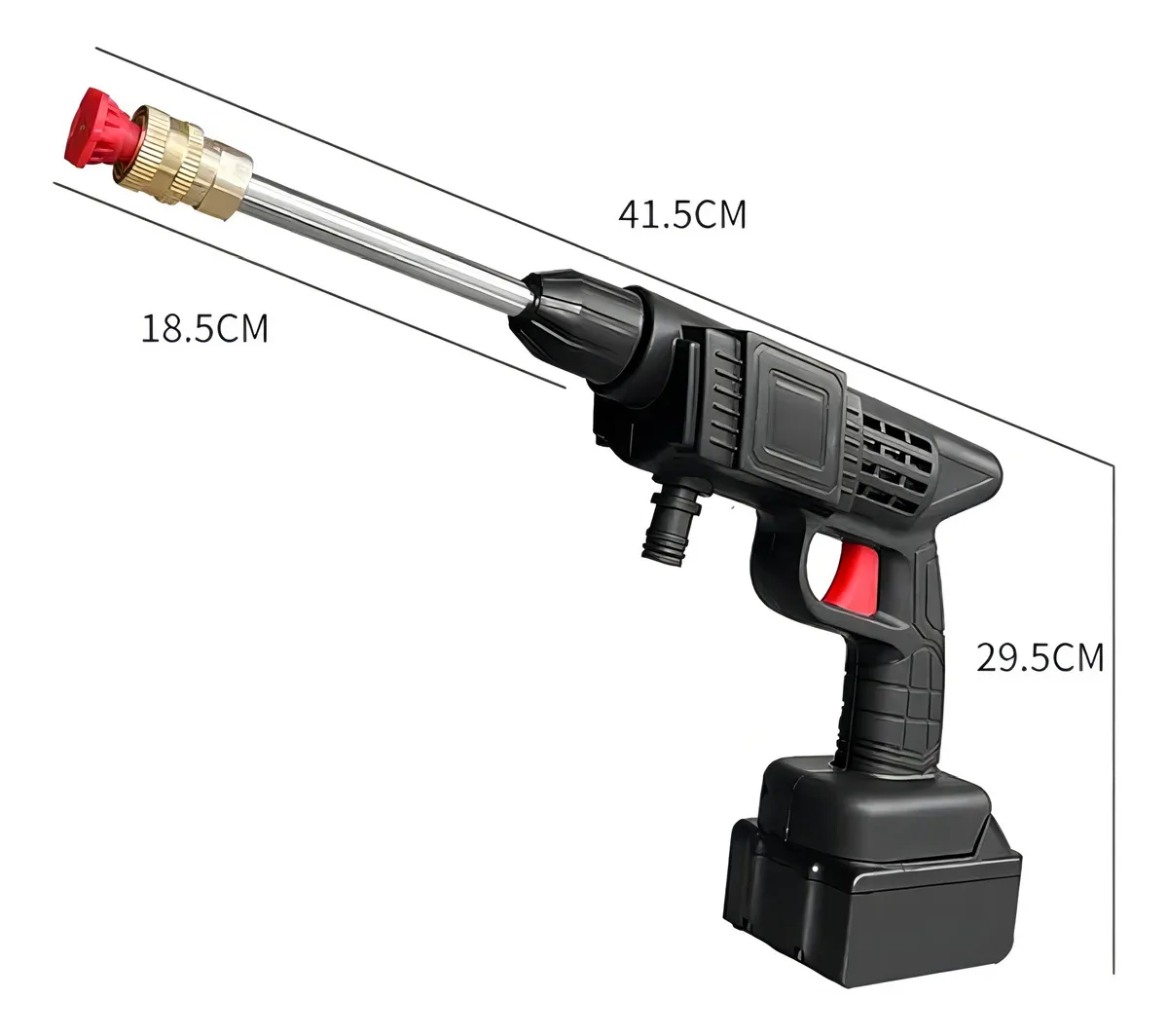 Hidrolavadora Portátil Black Mount Inalámbrica a Batería 48V 300W