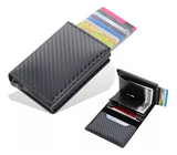 Tarjetero Antirrobo Rfid Slim Protect Future - Azul Oscuro