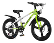 Bicicleta de Montaña Rodado 20 – 7 Cambios Shimano + Frenos de Disco – Verde
