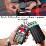 Tarjetero Antirrobo Rfid Slim Protect Future - Azul Oscuro
