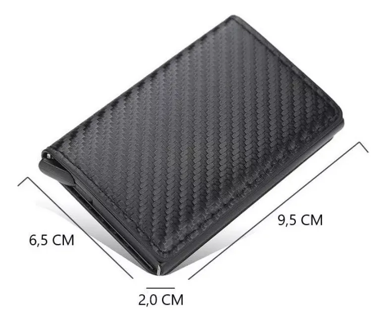 Tarjetero Antirrobo Rfid Slim Protect Future - Azul Oscuro