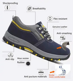 Zapato de Trabajo con Puntera de Acero – Calzado de Seguridad - Azul