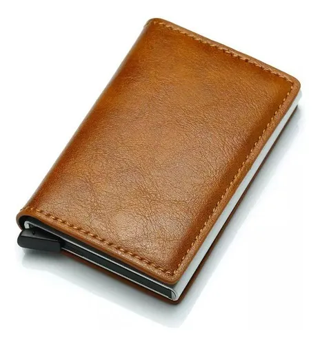 Tarjetero Anti Clonación - Marrón