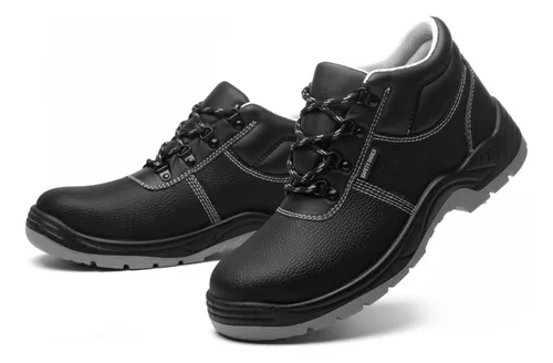 Zapato de Trabajo con Puntera de Acero – Calzado de Seguridad - Negro