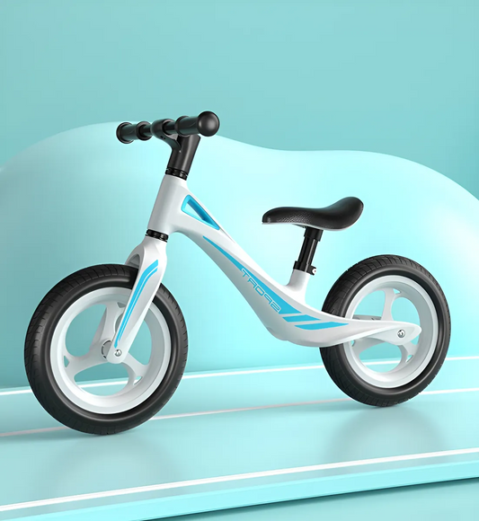 Bicicleta de Equilibrio Infantil Sin Pedales con Cubiertas de Aire – Celeste