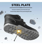 Zapato de Trabajo con Puntera de Acero – Calzado de Seguridad - Negro