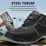 Zapato de Trabajo con Puntera de Acero – Calzado de Seguridad - Negro