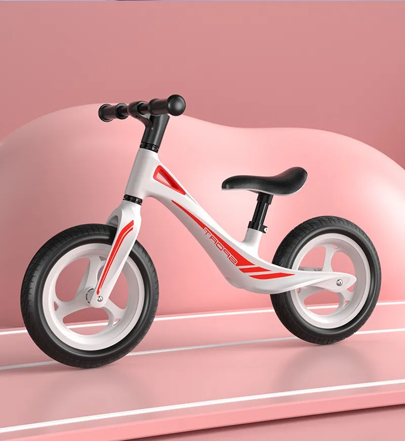 Bicicleta de Equilibrio Infantil Sin Pedales con Cubiertas de Aire – Rojo