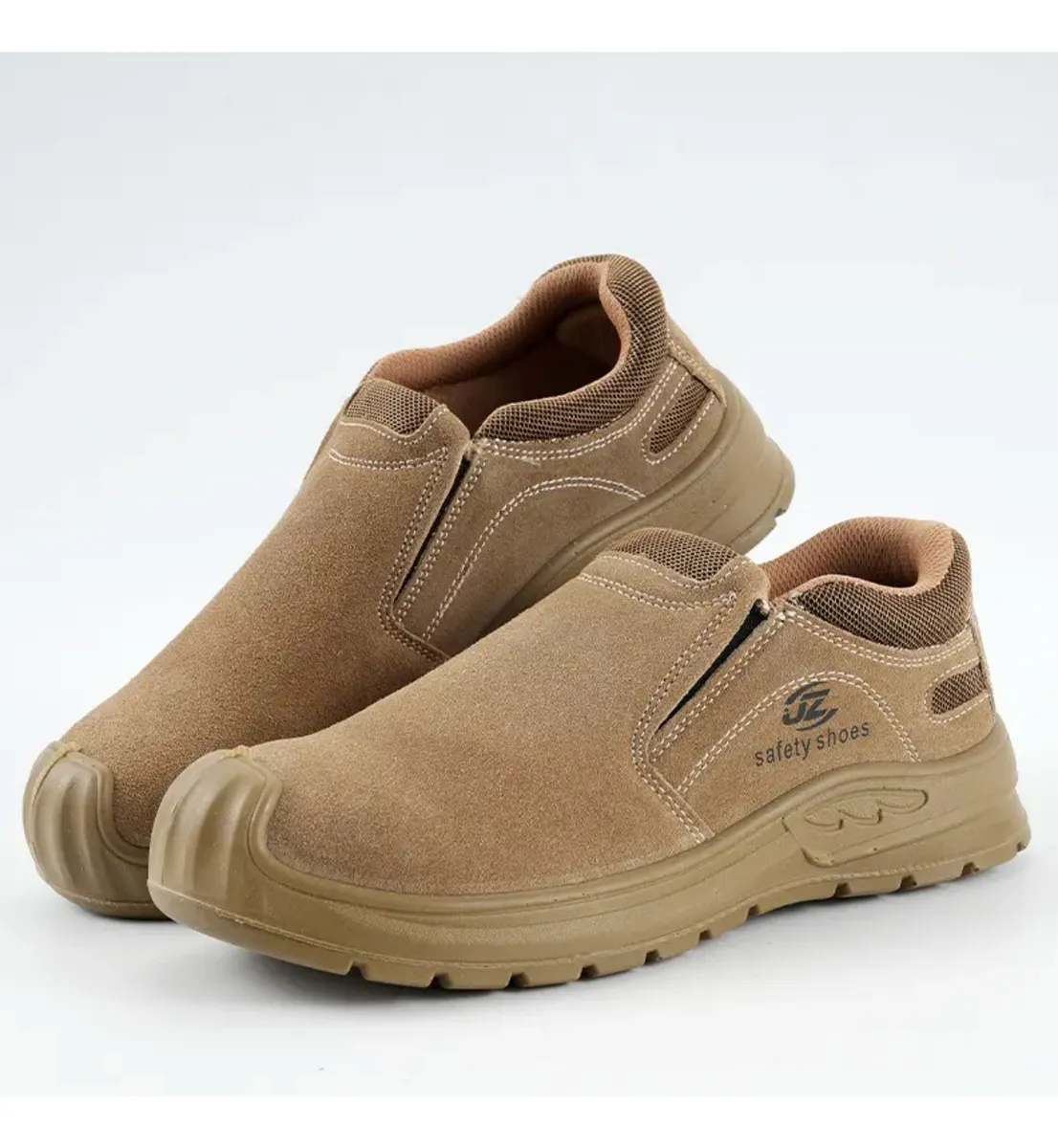 Zapato de Trabajo con Puntera de Acero – Calzado de Seguridad - Beige