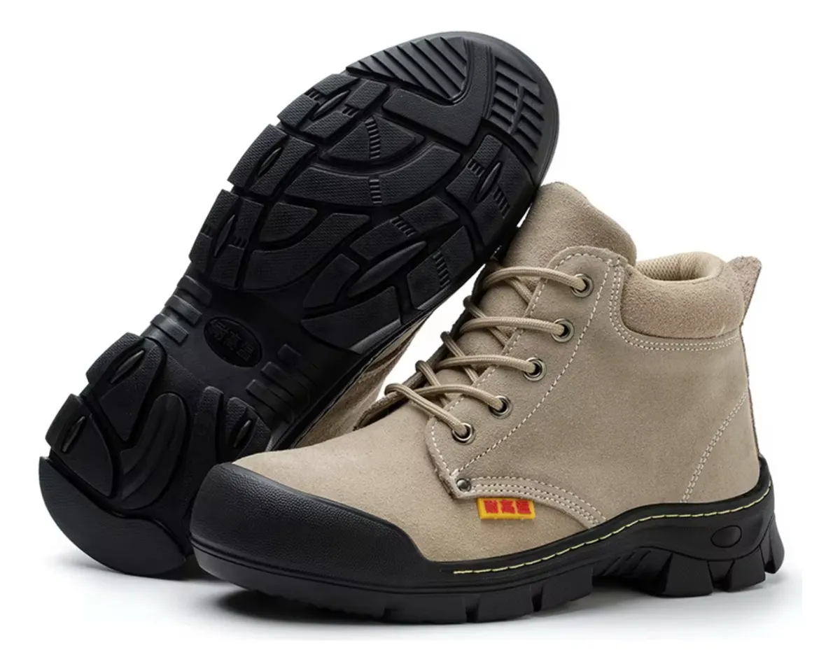 Bota de Seguridad para Soldador Ignífuga - Punta de Acero