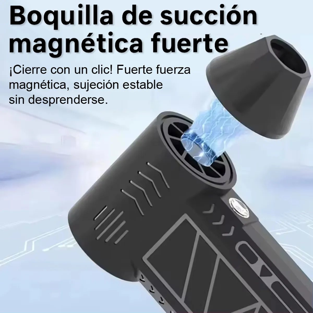 Mini Sopladora Turbo Portátil Recargable | Soplador Inalámbrico de Mano con LED