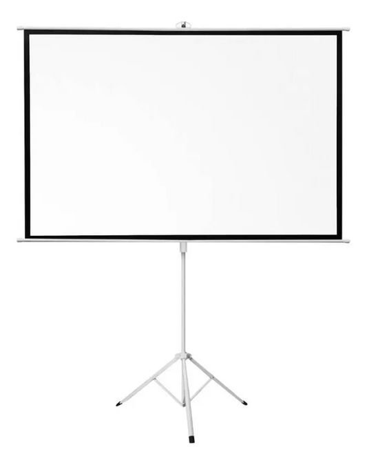 Pantalla de Proyección 100” con Trípode | Cortina 16:9 Portátil