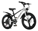 Bicicleta de Montaña Rodado 20 – 7 Cambios Shimano + Frenos de Disco – Blanco