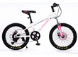 Bicicleta de Montaña Rodado 20 – 7 Cambios Shimano + Frenos de Disco – Blanco