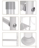 Estante Organizador para Baño e Inodoro de Acero | 3 Niveles Color Blanco
